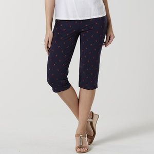 cherry capri leggings, size PL (Petite Large)